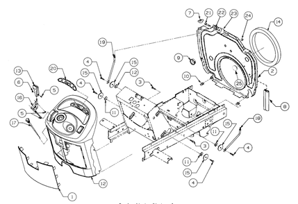 Bulkhead, Dash Panel And Engine Controls Diagram and Parts List for GT2186-44 13A298L710-13A298L712 Cub Cadet Lawn Tractor